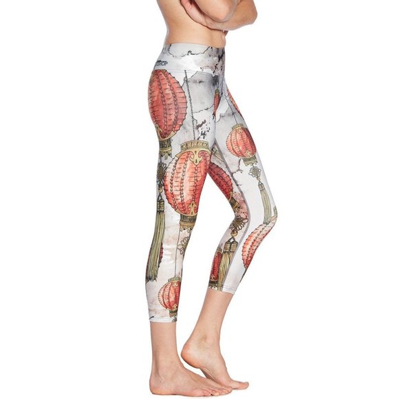 New Eagle Rock WerkShop Lanterns - Triathlon Capri Leggings Size Small - Picture 2 of 10